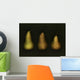 Three Golden Pears Wall Mural