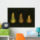 Three Golden Pears Wall Mural