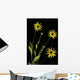 Three Yellow Flowers Wall Mural