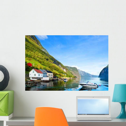 Peaceful Naroyfjord Gudvangen Wall Decal