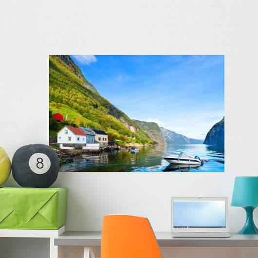 Peaceful Naroyfjord Gudvangen Wall Decal
