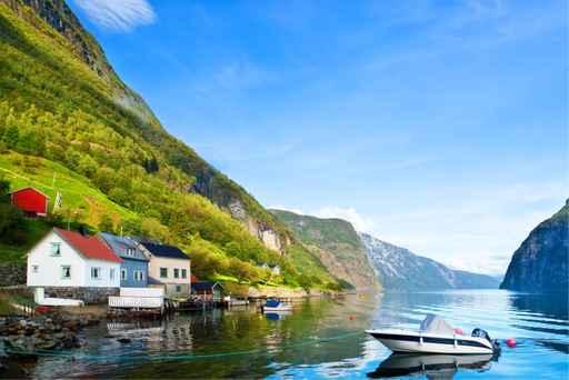 Peaceful Naroyfjord Gudvangen Wall Decal