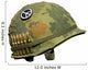 US Vietnam War Helmet - Peace Button Wall Decal