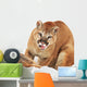 Cougar With Prey Wall Mural