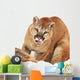 Cougar With Prey Wall Mural