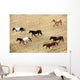 Horses Galloping Wall Mural