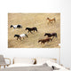 Horses Galloping Wall Mural