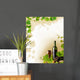 Red wine and grapevine frame Wall Mural