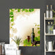 Red wine and grapevine frame Wall Mural