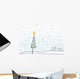 Christmas Tree In Snowfall Wall Mural