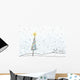 Christmas Tree In Snowfall Wall Mural