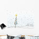 Christmas Tree In Snowfall Wall Mural