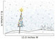 Christmas Tree In Snowfall Wall Mural