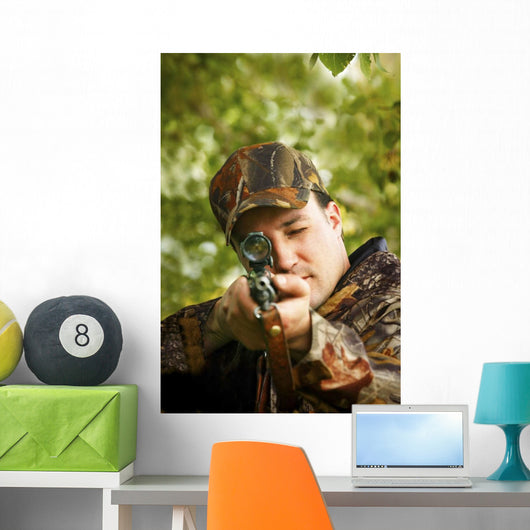 Man Hunting Wall Mural