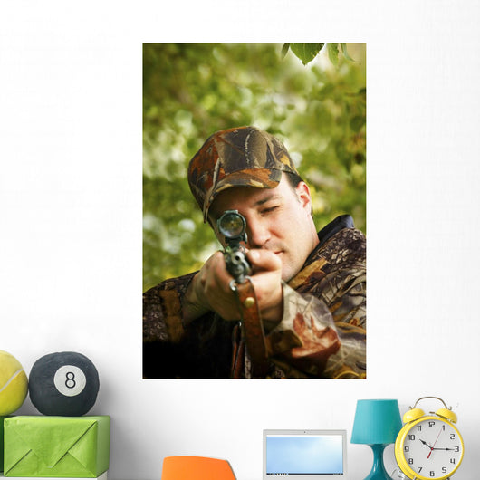 Man Hunting Wall Mural