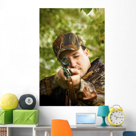Man Hunting Wall Mural