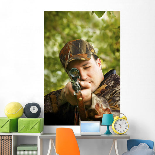 Man Hunting Wall Mural