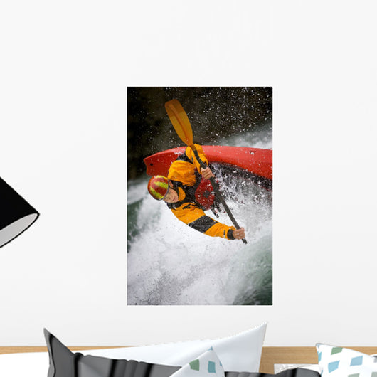 Boy Kayaking Wall Mural