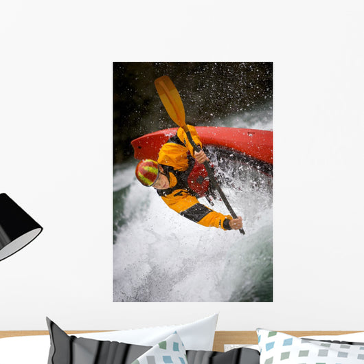Boy Kayaking Wall Mural