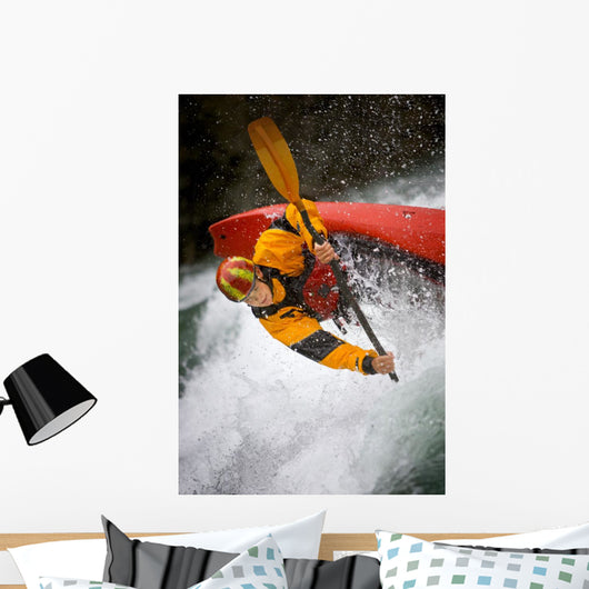 Boy Kayaking Wall Mural