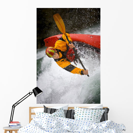 Boy Kayaking Wall Mural