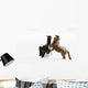 Horses Prancing In The Snow Wall Mural
