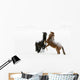 Horses Prancing In The Snow Wall Mural