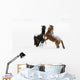 Horses Prancing In The Snow Wall Mural