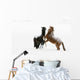 Horses Prancing In The Snow Wall Mural