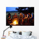 Group Of Cowboys Around A Campfire Wall Mural