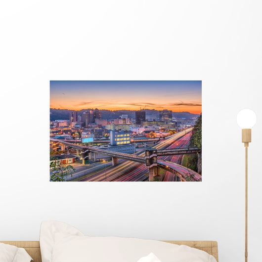 Charleston West Virginia USA Cityscape Wall Decal