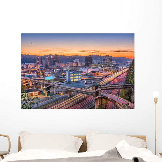 Charleston West Virginia USA Cityscape Wall Decal