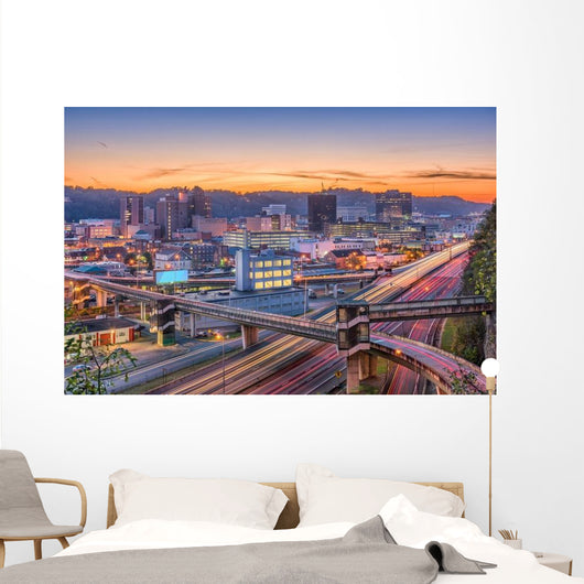 Charleston West Virginia USA Cityscape Wall Decal