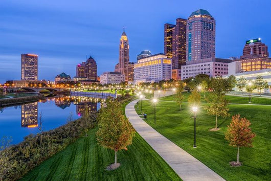 Columbus Ohio USA Park Night Wall Decal