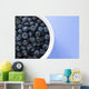 Bowl Of Blueberries Wall Mural