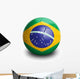Soccer Football Brazil Wall Decal