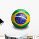 Soccer Football Brazil Wall Decal