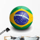 Soccer Football Brazil Wall Decal