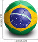 Soccer Football Brazil Wall Decal