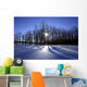 Winter Scene, Saint Bernard Pass, Swiss Alps, Switzerland Wall Mural