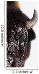 Bison In Winter Wall Mural