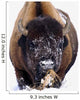 Bison In Winter Wall Mural