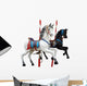 Two Merry-Go-Round Horses With Path Wall Decal