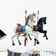 Two Merry-Go-Round Horses With Path Wall Decal