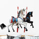 Two Merry-Go-Round Horses With Path Wall Decal