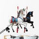 Two Merry-Go-Round Horses With Path Wall Decal