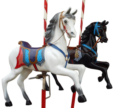 Two Merry-Go-Round Horses With Path Wall Decal
