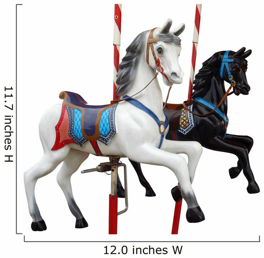Two Merry-Go-Round Horses With Path Wall Decal