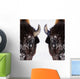 Bison In Winter Wall Mural