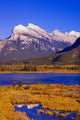 Vermilion Lakes And Mount Rundle In Banff National Park Wall Mural